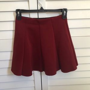 ZARA RED MINI SKIRT